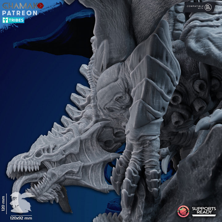 Bio Swarm Harrower, proxy miniature, monster, 28mm heroic scale unpainted resin, view 5