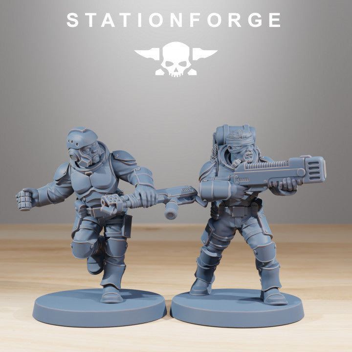 Imperial Army Vaskar Infantry Builder Kit (12 Units), 28mm heroic scale unpainted resin, view 6