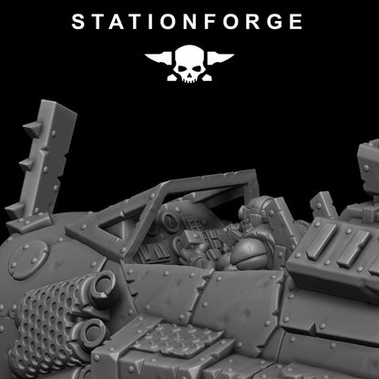 Orks Plane Crazy Banshee Stf-IV, proxy miniature, 28mm heroic scale unpainted resin, view 9