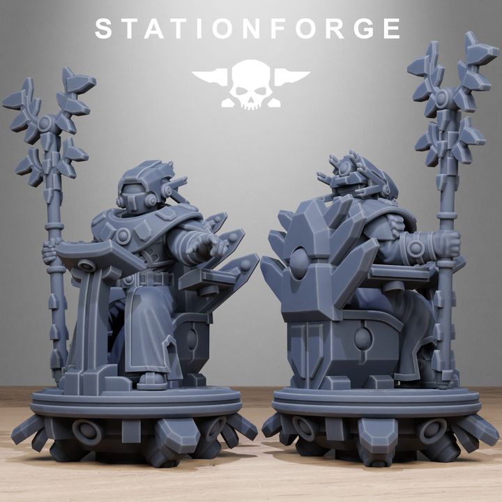 Tuai Priests, proxy miniature, character, 28mm heroic scale unpainted resin, view 3
