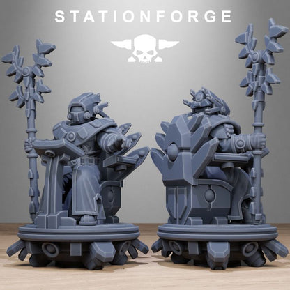 Tuai Priests, proxy miniature, character, 28mm heroic scale unpainted resin, view 3