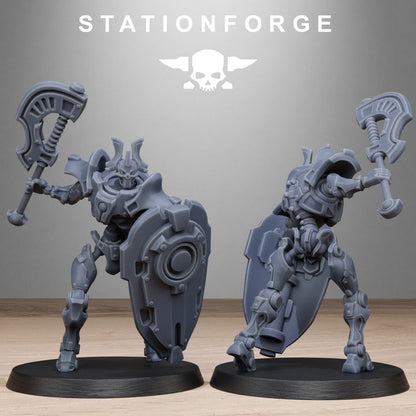 Necro Blades, proxy miniature, 28mm heroic scale unpainted resin, view 8