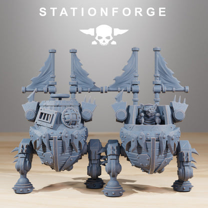 Orks Gobs Pirate Bots (4 Units), proxy miniature, squad, 28mm heroic scale unpainted resin, view 7