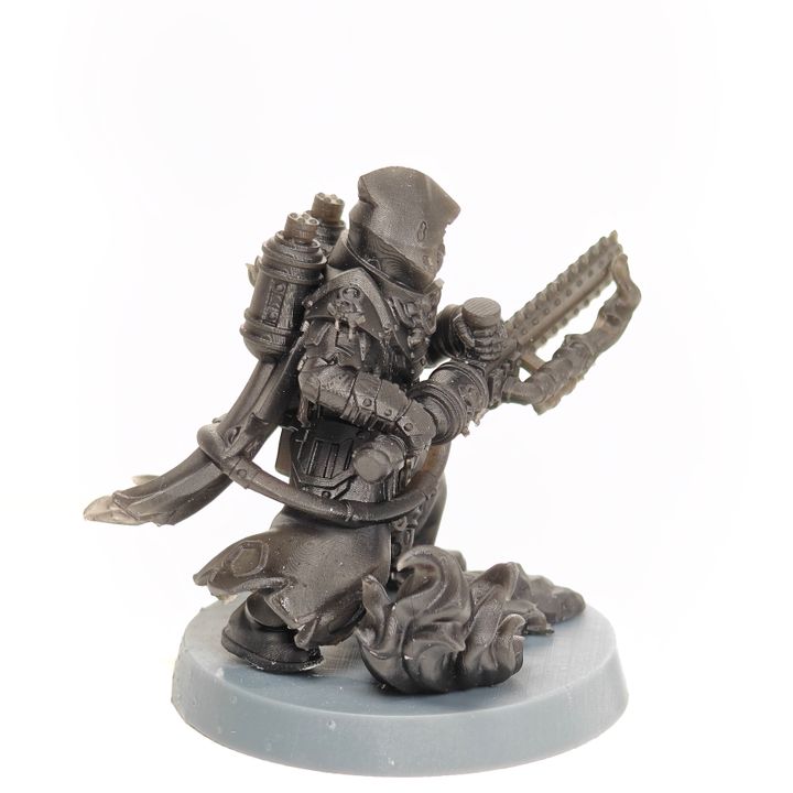 Furio The Ashblood, Battle Sisters proxy miniature, character, 28mm heroic scale unpainted resin, view 9
