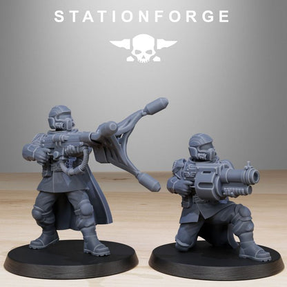 Imperial Army Vaskar Hunters (10 Units), 28mm heroic scale unpainted resin, view 8