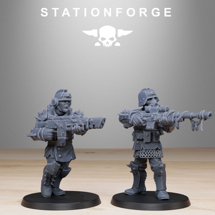 Dark Space Knights Guard Builder Kit (20 Units), proxy miniature, squad, 28mm heroic scale unpainted resin, vie, view 9