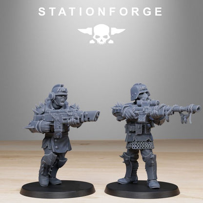Dark Space Knights Guard Builder Kit (20 Units), proxy miniature, squad, 28mm heroic scale unpainted resin, vie, view 9