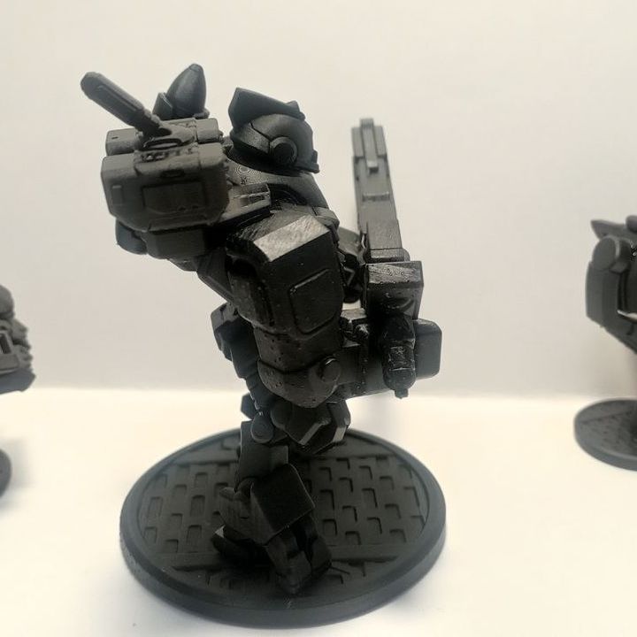 Tuai Cloud Hammer Qx1, proxy miniature, weapons, 28mm heroic scale unpainted resin, view 2