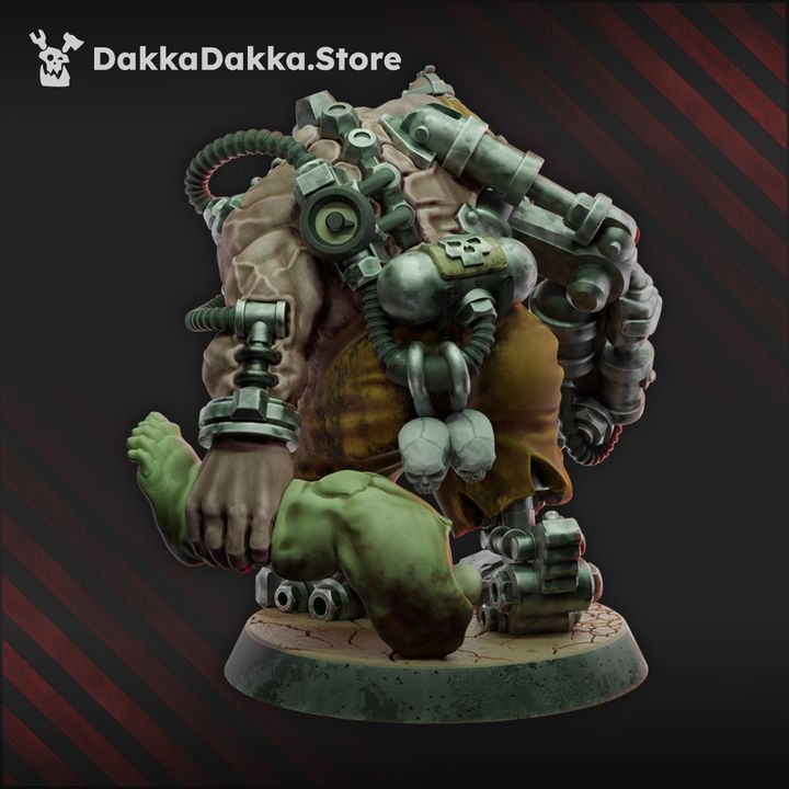 Grimwald The Fused Twin, Dark Space Knights proxy miniature, 28mm heroic scale unpainted resin, view 2