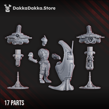 Tuai Drones Upgrade, proxy miniature, bits, 28mm heroic scale unpainted resin, view 5