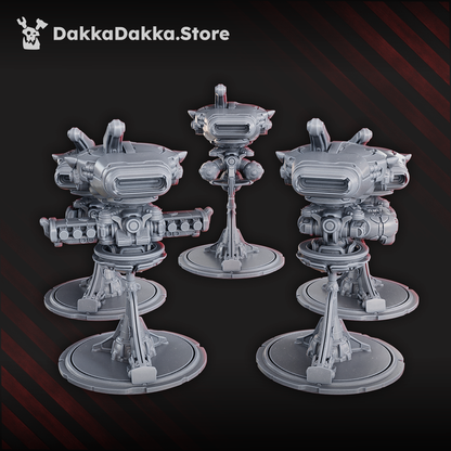 Tuai Drones, proxy miniature, 28mm heroic scale unpainted resin, view 4