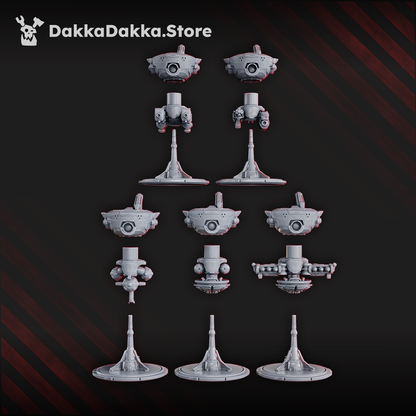 Tuai Drones, proxy miniature, 28mm heroic scale unpainted resin, view 5