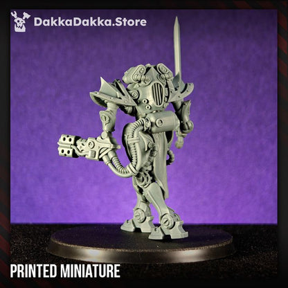 Pleasure Knights Exosuits, proxy miniature, walker, 28mm heroic scale unpainted resin, view 6
