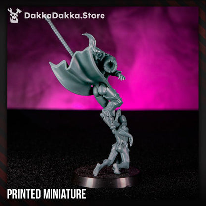 Pleasure Knights Elza Tribe Betrayer, proxy miniature, 28mm heroic scale unpainted resin, view 5