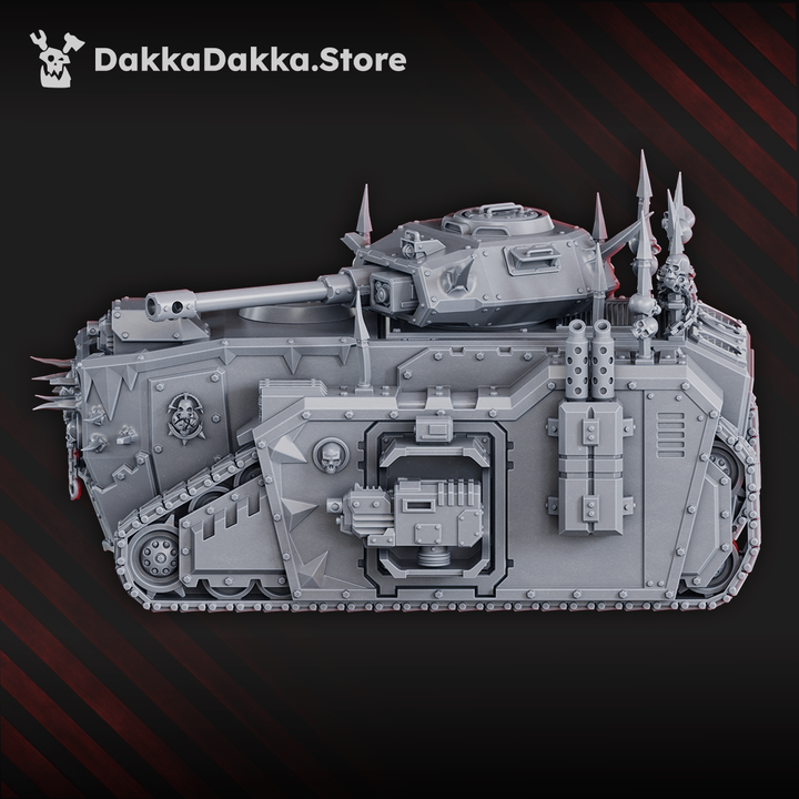 Bloodthirsty Knights Frantic Crusher, proxy miniature, 28mm heroic scale unpainted resin, view 3