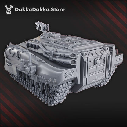 Pleasure Knights Apc, proxy miniature, transport, 28mm heroic scale unpainted resin, view 2