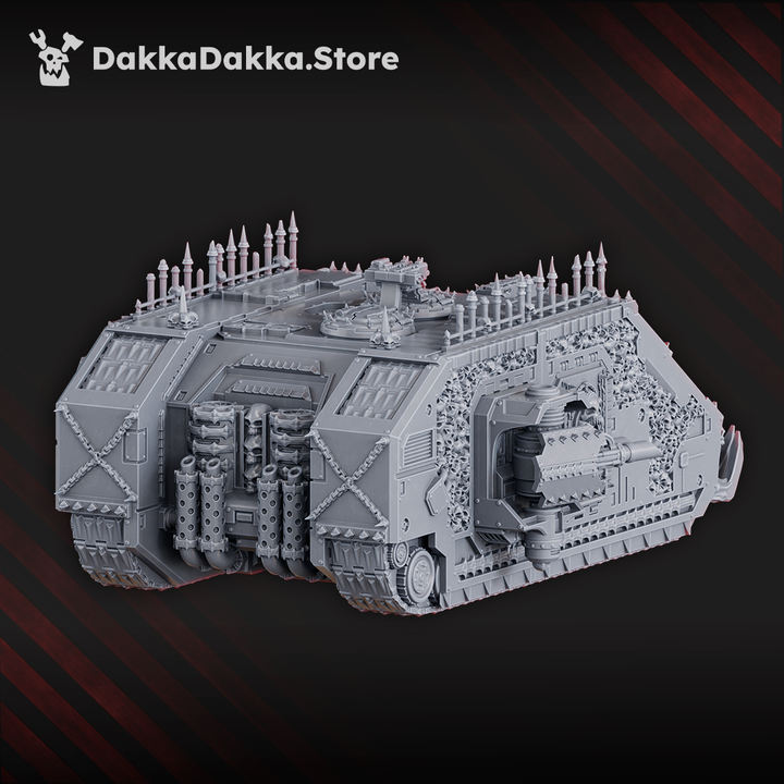 Bloodthirsty Knights Automated Storm Vehicle, proxy miniature, 28mm heroic scale unpainted resin, view 2