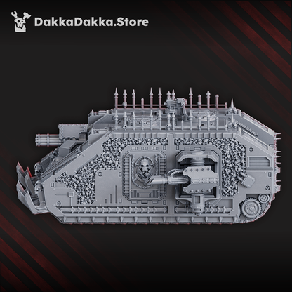 Bloodthirsty Knights Automated Storm Vehicle, proxy miniature, 28mm heroic scale unpainted resin, view 3