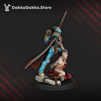 Pleasure Knights High Haseki, proxy miniature, 28mm heroic scale unpainted resin, view 2