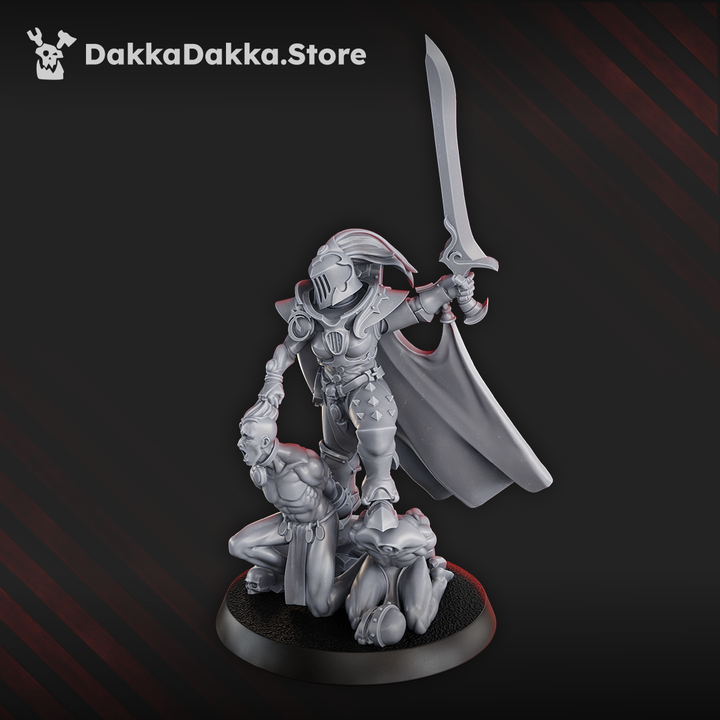 Pleasure Knights High Haseki, proxy miniature, 28mm heroic scale unpainted resin, view 6