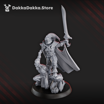 Pleasure Knights High Haseki, proxy miniature, 28mm heroic scale unpainted resin, view 6