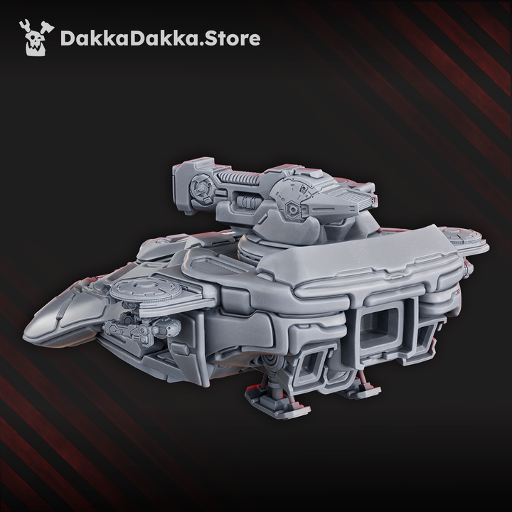 Tuai Hover Tank Apc, proxy miniature, 28mm heroic scale unpainted resin, view 8