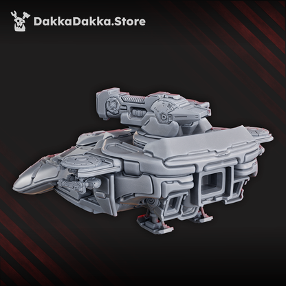 Tuai Hover Tank Apc, proxy miniature, 28mm heroic scale unpainted resin, view 8