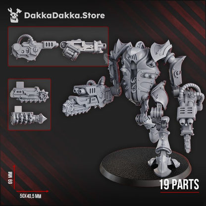 Pleasure Knights Bonebreak Machine, proxy miniature, 28mm heroic scale unpainted resin