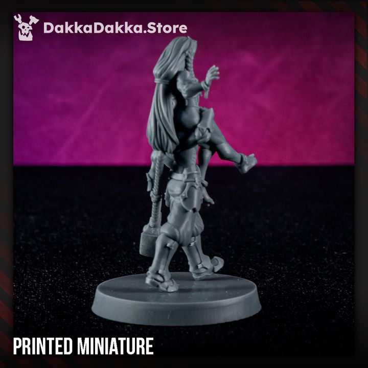 Pleasure Knights Nebula Keeper Of Disorder, proxy miniature, infantry, 28mm heroic scale unpainted, view 4