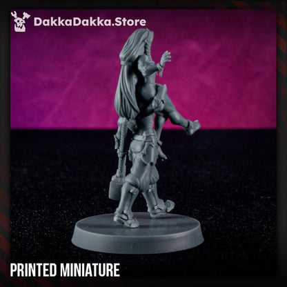 Pleasure Knights Nebula Keeper Of Disorder, proxy miniature, infantry, 28mm heroic scale unpainted, view 4