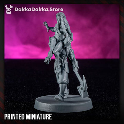 Pleasure Knights Nebula Keeper Of Disorder, proxy miniature, infantry, 28mm heroic scale unpainted, view 3