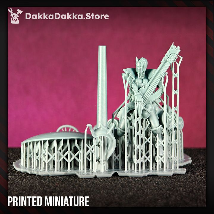 Pleasure Knights Ozzy Hellbringer, proxy miniature, 28mm heroic scale unpainted resin, view 8