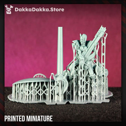 Pleasure Knights Ozzy Hellbringer, proxy miniature, 28mm heroic scale unpainted resin, view 8