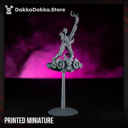 Pleasure Knights Ozzy Hellbringer, proxy miniature, 28mm heroic scale unpainted resin, view 6