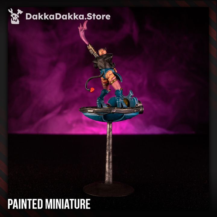 Pleasure Knights Ozzy Hellbringer, proxy miniature, 28mm heroic scale unpainted resin, view 5