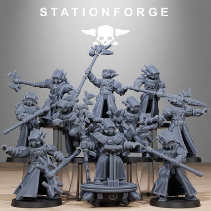 Tuai Priests, proxy miniature, character, 28mm heroic scale unpainted resin