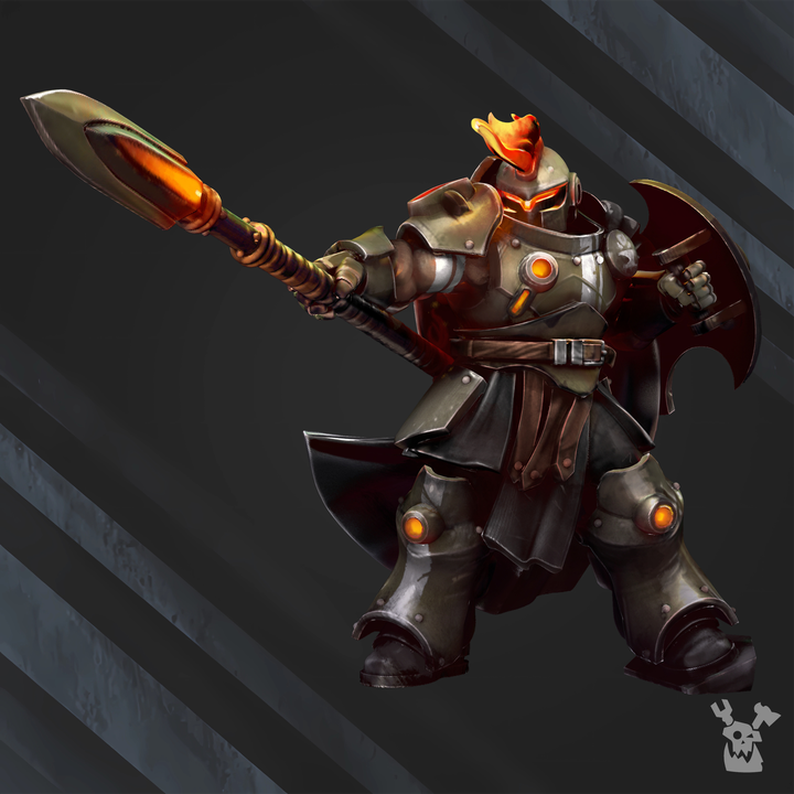 Techeart Commander, Space Knights proxy miniature, character, 28mm heroic scale unpainted resin