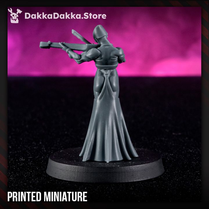 Pleasure Knights Vanguard Echoryn, proxy miniature, scout, 28mm heroic scale unpainted resin, view 4