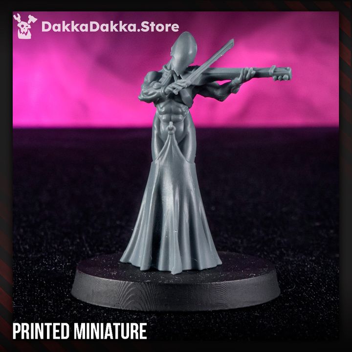 Pleasure Knights Vanguard Echoryn, proxy miniature, scout, 28mm heroic scale unpainted resin, view 3