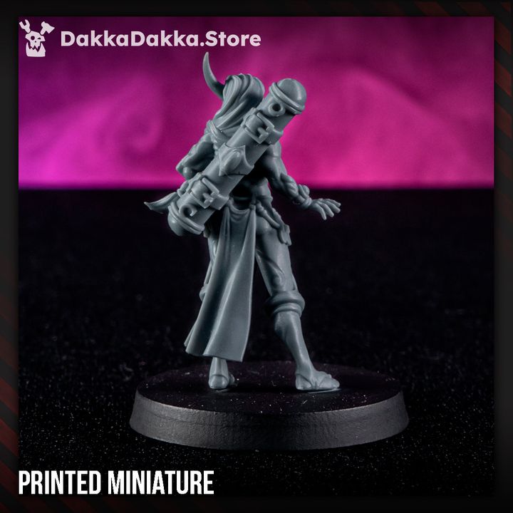 Pleasure Knights Vanguard Soldrith, proxy miniature, scout, 28mm heroic scale unpainted resin, view 4