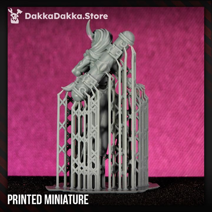 Pleasure Knights Vanguard Soldrith, proxy miniature, scout, 28mm heroic scale unpainted resin, view 5