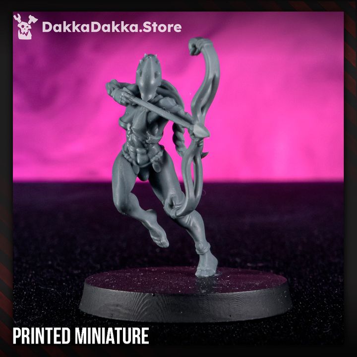 Pleasure Knights Vanguard Velthira, proxy miniature, scout, 28mm heroic scale unpainted resin, view 3