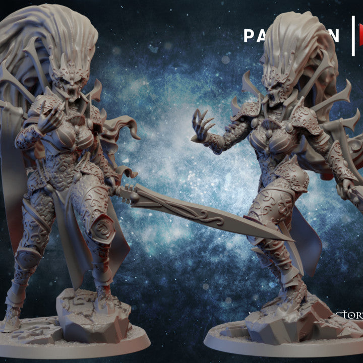 Eldar Space Elf Avatar, proxy miniature, 28mm heroic scale unpainted resin