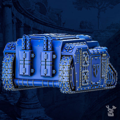 Ultra Knights Space Transport Tank, proxy miniature, 28mm heroic scale unpainted resin, view 5