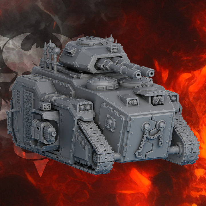 Dark Dark Space Knights Apc, Dark Space Knights proxy miniature, transport, 28mm heroic scale unpainted resin