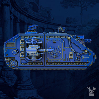Ultra Knights Heavy Armored Space Assault Tank, proxy miniature, 28mm heroic scale unpainted, view 2