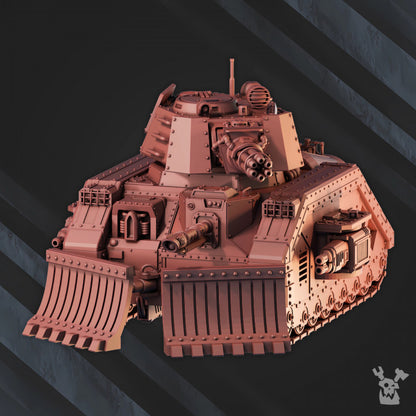 Frostborn Division Aurora Battletank, Imperial Army proxy miniature, 28mm heroic scale unpainted resin