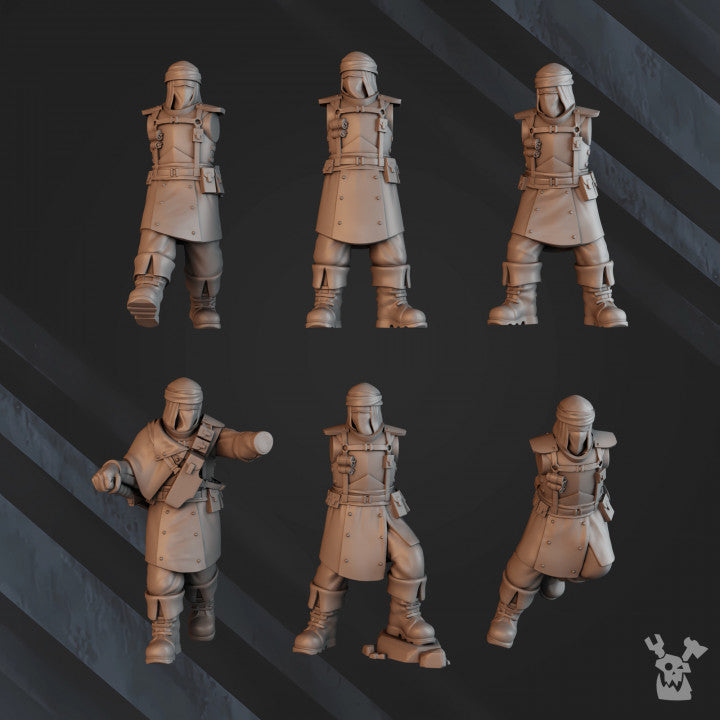 Regius Guard Bedouin Desert Stalkers Build Kit, Imperial Army proxy miniature, scout, 28mm heroic scale unpainted resin