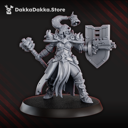 Dark Space Knights Coven Blightshield Witches Squad, proxy miniature, 28mm heroic scale unpainted resin, v
