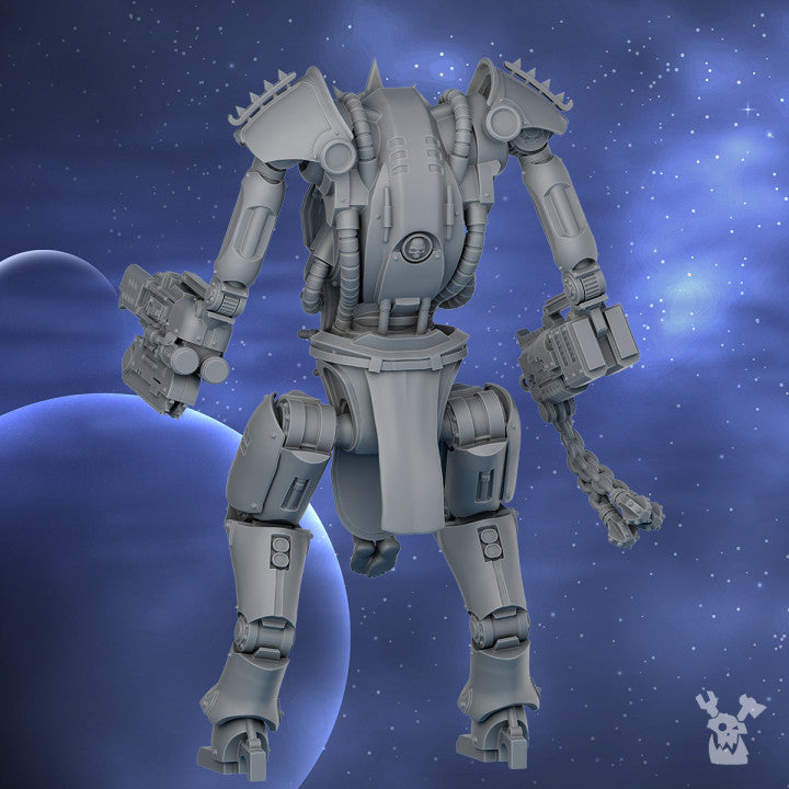 Battle Sisters Bonebreak Machine V1, proxy miniature, 28mm heroic scale unpainted resin, view 4